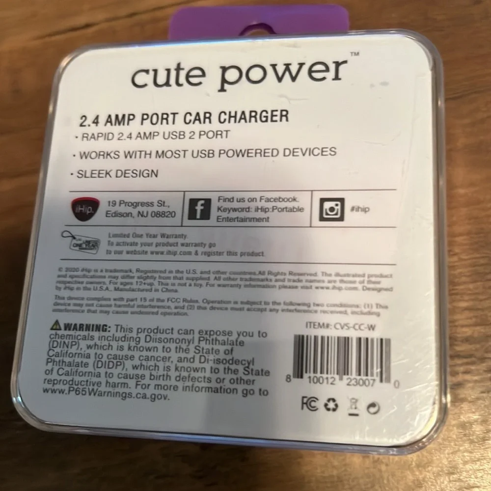 IHIP cute power rapid dual car charger